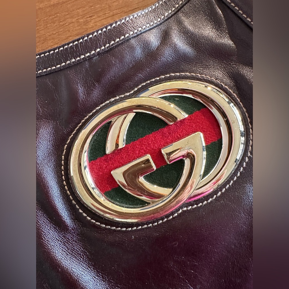 Gucci Dark Brown Leather Bag - Picture 2 of 5